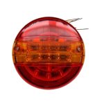 Фонарь задний LED круглый красно/жёлтый