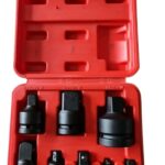 Набор переходников торц. головок 1/4"-3/8"-1/2" 8шт.