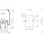 Пневморессора FRUEHAUF 4157NP03 ABM537-30-F15