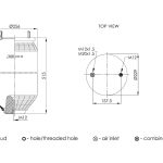 Пневморессора FRUEHAUF 4159NP05 ABM242-32-А