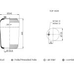 Пневморессора MB 4390N1 ABV247-А