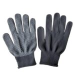 Перчатки полиэстер серые с точками
