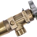 Кран газовый балона с пробкой