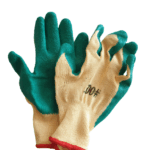 Перчатки заливная ладонь хлопок салат