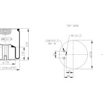 Пневморессора MAN 4882N1P05 ABM541-27-B01
