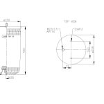 Пневморессора BPW 4961NP02 ABM530-30-G