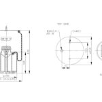 Пневморессора BPW 4962NP02 ABM550-30-G25
