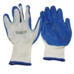 Перчатки заливная ладонь бело/голубые 42г