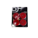 Светоотражатель круглый красный 4шт.