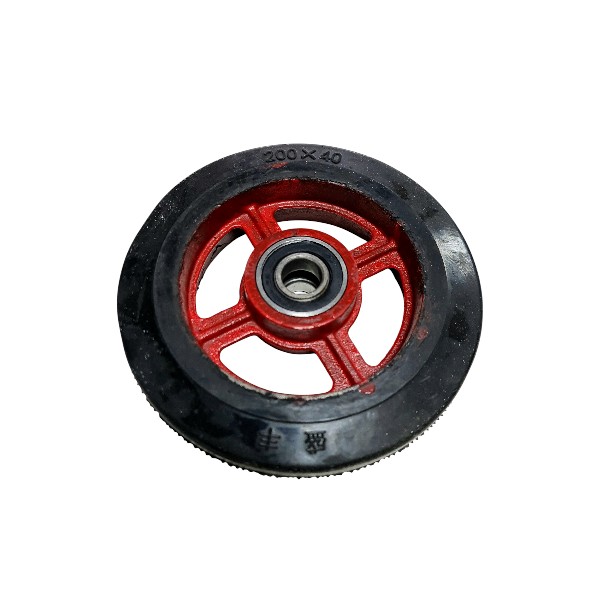 10385 Колесо чёрное 8" 200*40 — изображение 1