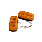 Фонарь боковой LED прямоугольный жёлтый