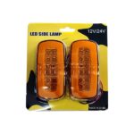 Фонарь боковой LED прямоугольный жёлтый — изображение 2