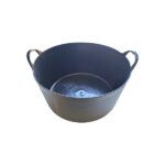 Корзина резиновая 30л чёрная